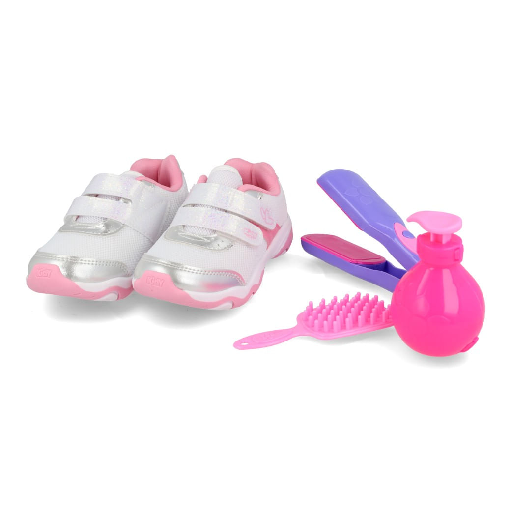 Kidy Tenis 007-1824-0756 Prata-Rosa Sint_12__